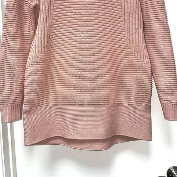 Vince Camuto Soft Knit Dusty Rose Cowl Neck Sweater Oversized Size Small - Picture 4 of 10